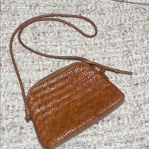 Loeffler Randall Tan Woven Crossbody Bag